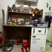 سرویس خواب کمد و تشک و میز تحریر کودک برند ساحل|تخت و سرویس خواب|تهران, آشتیانی|دیوار