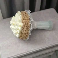 دسته گل عروس سارینا|گل مصنوعی|زاهدان, |دیوار