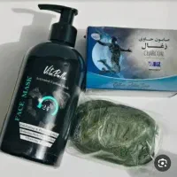 پک صابون و ماسک کربن سیاه