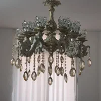 لوستر سفید طلایی