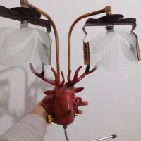 روشنایی گازی طرح گوزن|لامپ و چراغ|میانه, |دیوار