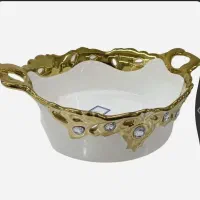شکلات خوری سرامیک طلایی کد 1669