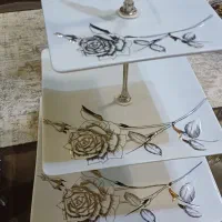 میوه خوری چینی سه طبقه نونو فقط دکور بوده|ظروف سرو و پذیرایی|تهران, آهنگ|دیوار