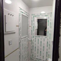 درب و پنجره پا چلاقی پی وی سی pvc دو جداره وتک|مصالح و تجهیزات ساختمان|تبریز, |دیوار