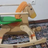 اسب چوبی سالم|اسباب‌بازی بچه|کوهسار (البرز), |دیوار