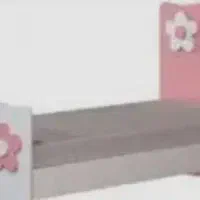 یک تخت باتشک نوجوان دخترانه صورتی نو