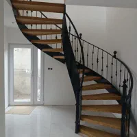 پله ، طراحی و ساخت کف پله چوبی وسوناخشک