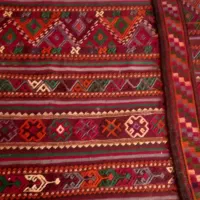 دو عددفرش گلیم دستبافت قدیمی  شش متری