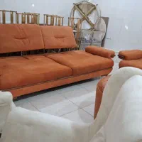 دو سرویس مبل در حد اک اک با قیمت استثنایی|مبلمان خانگی و میز عسلی|کرمانشاه, |دیوار