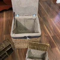 باکس و جا قاشقی حصیری|صنایع دستی و سایر لوازم تزئینی|شهریار, شهریار|دیوار