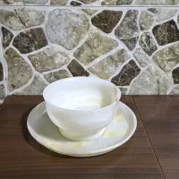 سِت کاسه بشقاب سنگی مرمر