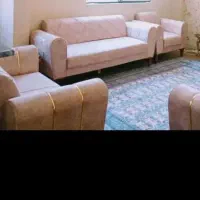 مبل اسکارلت پایه چوبی نو ومیز عسلی صدرا فازیک