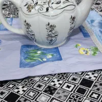 سینی استیل قوری استکان دیس برنج