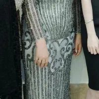 لباس مجلسی پنل تمام سنگ و ملیله
