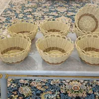 سبد دست بافت جای سبزی