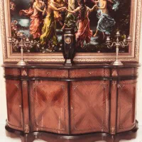 فرش دستبافت ابریشم رقص مهتاب اصلیترین نسخه|تابلو فرش|مشهد, سجاد شهر|دیوار