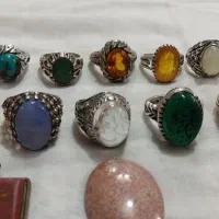 تعدادی‌انگشتر‌و‌نگین‌انگشتر‌و‌گردنبند|جواهرات|سمنان, |دیوار