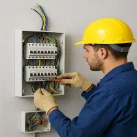 برقکار خرده کاری سیم کشی ساختمان اتصالی لامپ فیوز