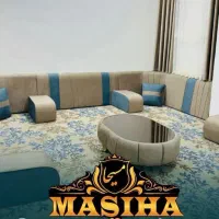 (مبل خلیجی و پرده)مسیحا زیدوند|مبلمان خانگی و میز عسلی|اهواز, کمپلو جنوبی|دیوار