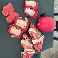 اسکیت درحد نو صورتی با تجهیزات