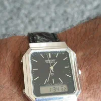 انگشتر نقره یاقوت معدنی و ساعت دوزمانه اورینت|جواهرات|سقز, |دیوار