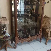 بوفه چوب گردو منبت دست|بوفه، ویترین، کنسول|تهران, فدک|دیوار