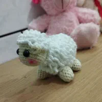 عروسک بره بافتنی