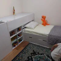 تخت دو طبقه کودک تمام MDF