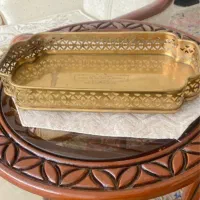 سینی برنجی پذیرایی لبه دار مارک MAPCO