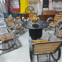 میز آتشدان آتشکده گازی CNC شعله بزرگ|مبلمان خانگی و میز عسلی|چهارباغ, |دیوار