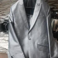کت و شلوار مردانه نقره ای