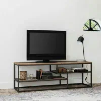 میز Tv چوبی فلزی
