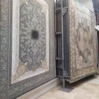 قالی ۹ متری شقایق خاکستری ۷۰۰ اکرولیک اصلی|فرش|مشهد, امیر|دیوار