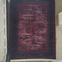 شکارگاه ۱۲۰۰شانه فرش لاکی نخ اکرولیک