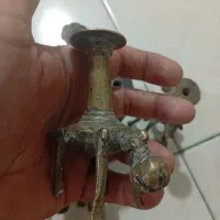 پارودان برنجی ضخیم قدیمی|کلکسیون اشیاء عتیقه|اصفهان, باغ دریاچه|دیوار