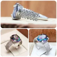 انگشتر نقره جذاب مناسب روز زن