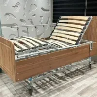 تخت بیمارستانی دور چوبی تمام فول