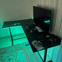 میز ال با لامپ ال ای دی هوشمند|میز تحریر و کامپیوتر|آمل, |دیوار