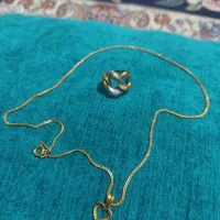 زنجیر وپلاک و انگشتر طلا