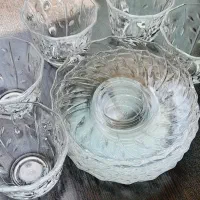 فنجون نعلبکی بلور ژاپنی