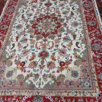 فرش دستبافت گل ابریشم