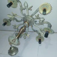 لوستر6شاخه برنزقدیمی-وزن6کیلوونیم-قیمت5تومن مقطوع|لوستر و چراغ آویز|کاشان, امیرکبیر|دیوار