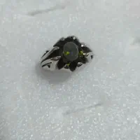 انکشترنقره بانگین زبرجد