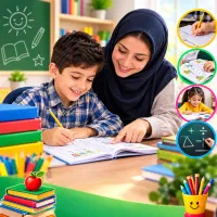 تدریس وتقویت وآموزش دروس ابتدایی