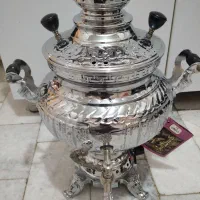 سماور گازی استیل قلم کاری|سماور، چای‌ساز، قهوه‌ساز|کرج, چمران|دیوار