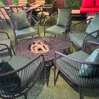 میز اتشدان تمام cnc قطر ۱ متری