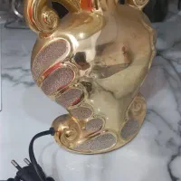 آباژور رومیزی طلایی|چراغ خواب و آباژور|مشهد, فدک|دیوار