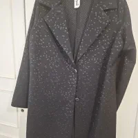 مانتو مشکی ژاگارد