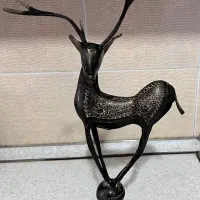 آهوی دکوری طرح قلمزن|کلکسیون اشیاء عتیقه|گرگان, |دیوار