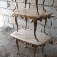 میز جلومبلی برنزی